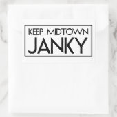 Rectangulaire Sacramento Sticker "Keep Midtown Janky" (Sac)