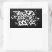 Rectangulaire Sang, Sueur & Larmes - Sticker (Sac)