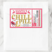 Rectangulaire Santa's Chill Pill Christmas Sticker (Sac)