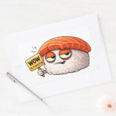 Rectangulaire Sarcastic Sushi Roll Sticker (Enveloppe)