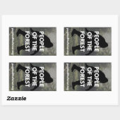 Rectangulaire Sasquatch Sticker Set (Style A) (Feuille)