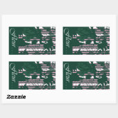 Rectangulaire Signature Stripe Closure Sticker 02 (Feuille)