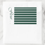 Rectangulaire Signature Stripe Closure Sticker Tropical Modern (Sac)