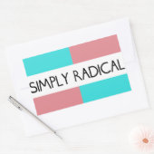 Rectangulaire Simplement Radical Sticker Drapeau (Enveloppe)