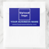 Rectangulaire Site d'affaires sur Sticker Rectangle Bleu (Sac)