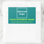 Rectangulaire Site d'affaires sur Sticker Turquoise Rectangle ve (Sac)