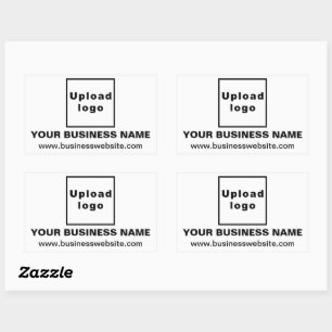 Rectangulaire Site Web d'affaires sur Sticker Rectangle blanc