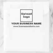 Rectangulaire Site Web d'affaires sur Sticker Rectangle blanc (Sac)