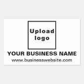 Rectangulaire Site Web d'affaires sur Sticker Rectangle blanc (Devant)