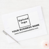 Rectangulaire Site Web d'affaires sur Sticker Rectangle blanc (Enveloppe)