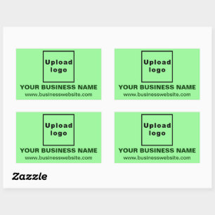 Rectangulaire Site Web d'affaires sur Sticker Rectangle vert cla