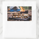 Rectangulaire S'morses Devant Le Sticker De Feu De Campagne (Sac)