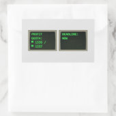 Rectangulaire Société Létale (non officielle) - Sticker pour quo (Sac)