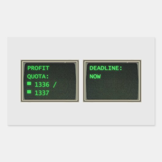 Rectangulaire Société Létale (non officielle) - Sticker pour quo (Devant)