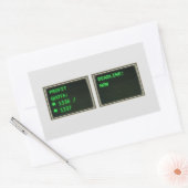 Rectangulaire Société Létale (non officielle) - Sticker pour quo (Enveloppe)