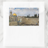 Rectangulaire Soutenez Israël Sticker (Sac)