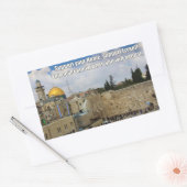 Rectangulaire Soutenez Israël Sticker (Enveloppe)