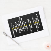 Rectangulaire Statistiques est Sticker Cool (Enveloppe)