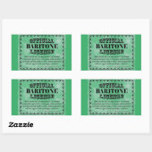 Rectangulaire Sticker (Feuille)