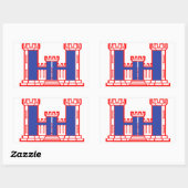 Rectangulaire Sticker (Feuille)