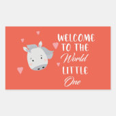 Rectangulaire Sticker (Devant)