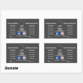 Rectangulaire Sticker (Feuille)