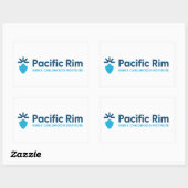 Rectangulaire Sticker (Feuille)