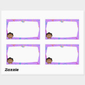 Rectangulaire Sticker (Feuille)