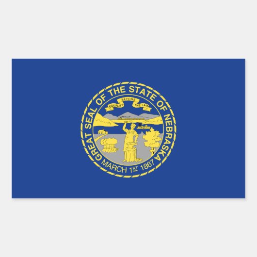 Rectangulaire Sticker (Devant)