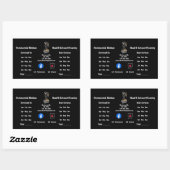 Rectangulaire Sticker (Feuille)
