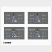 Rectangulaire Sticker (Feuille)