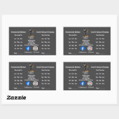 Rectangulaire Sticker (Feuille)