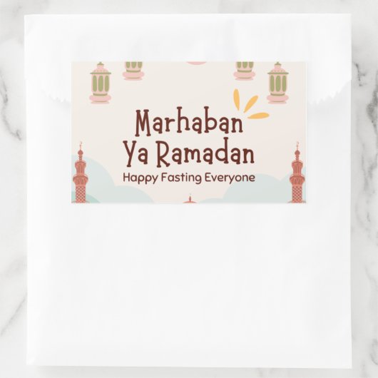 Rectangulaire Sticker (Sac)