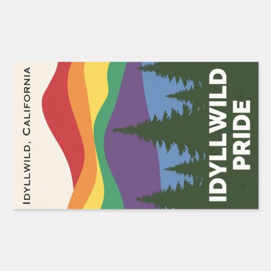 Rectangulaire Sticker (Devant)