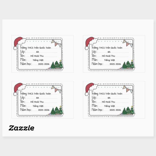 Rectangulaire Sticker (Feuille)