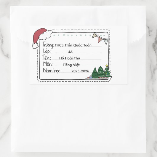 Rectangulaire Sticker (Sac)