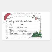 Rectangulaire Sticker (Devant)