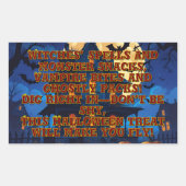 Rectangulaire Sticker (Devant)