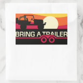 Rectangulaire Sticker 4x4 BaT Sunset (Sac)