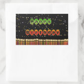 Rectangulaire Sticker à ballets d'anniversaire (Sac)