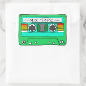 Rectangulaire Sticker à bande Mix Vert (Sac)