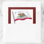 Rectangulaire Sticker à drapeau californien (Sac)