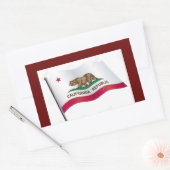 Rectangulaire Sticker à drapeau californien (Enveloppe)