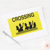 Rectangulaire Sticker à la frontière de passage (Enveloppe)