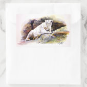 Rectangulaire Sticker à oreille polaire (Sac)