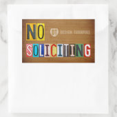 Rectangulaire Sticker à panneaux de signalisation à plaque de li (Sac)