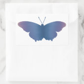 Rectangulaire Sticker à papillon violet (Sac)