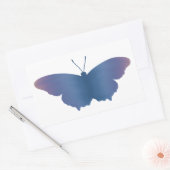 Rectangulaire Sticker à papillon violet (Enveloppe)