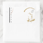 Rectangulaire Sticker à poignée de café de machine à écrire (Sac)