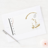 Rectangulaire Sticker à poignée de café de machine à écrire (Enveloppe)